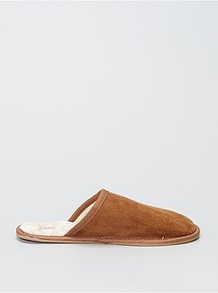 Pantoffelmuiltjes met suedine-effect - Kiabi