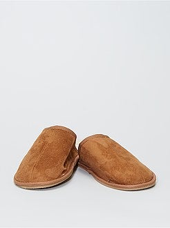 Pantoffelmuiltjes met suedine-effect - Kiabi
