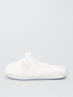 Pantoffelmuiltjes van pluchetricot - Kiabi