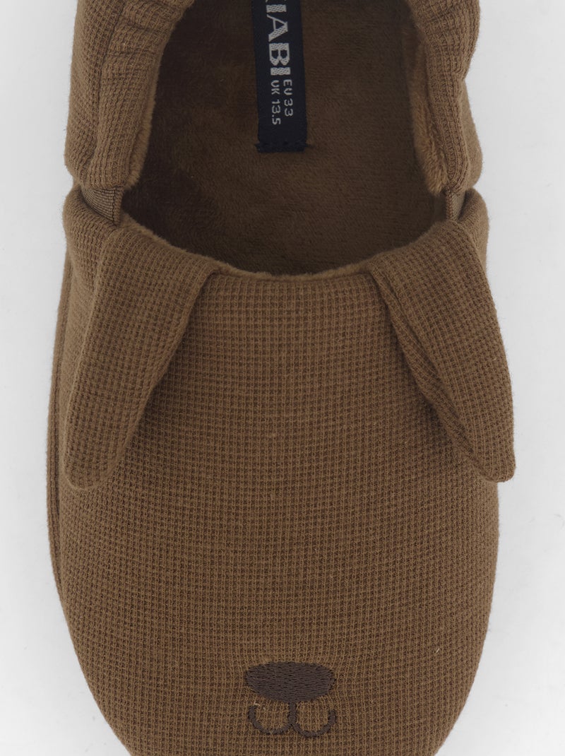 Pantoffels charentaise-model Bruin - Kiabi