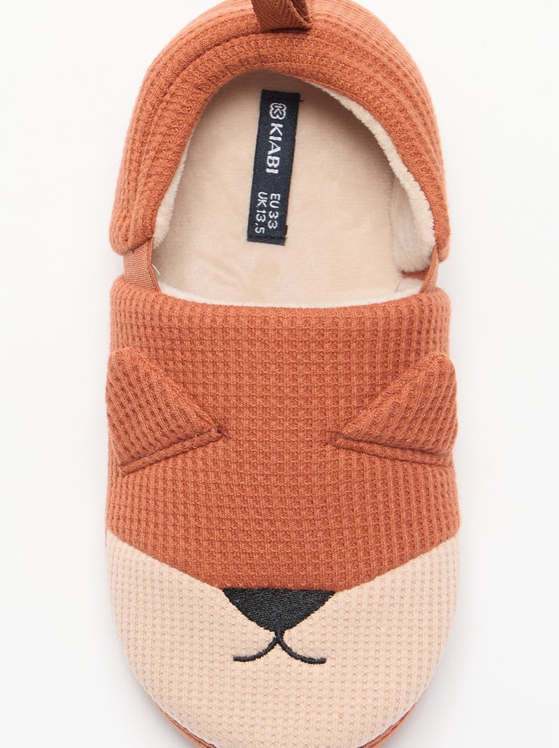 Pantoffels charentaise-model Oranje - Kiabi