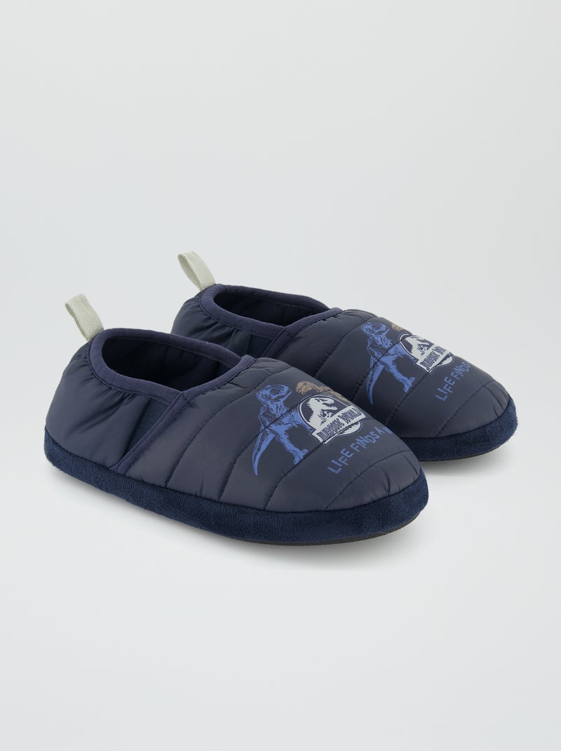 Pantoffels 'Jurassic World' donkerblauw - Kiabi