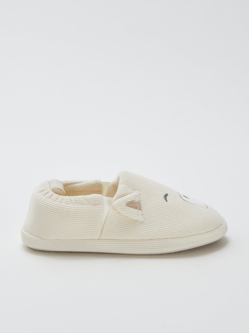 Pantoffels met diertje Biege - Kiabi