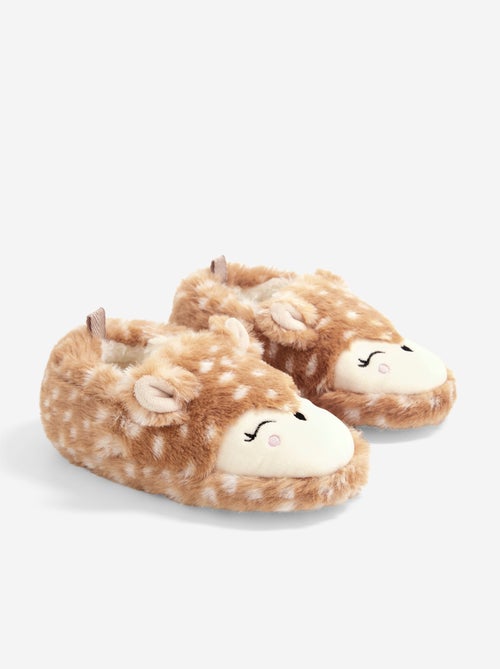 Pantoffels met schapenvachteffect - Kiabi