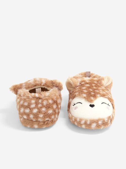 Pantoffels met schapenvachteffect - Kiabi