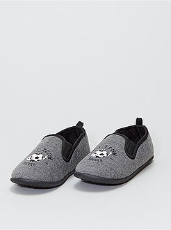 Pantoffels met voetbalprint - Kiabi