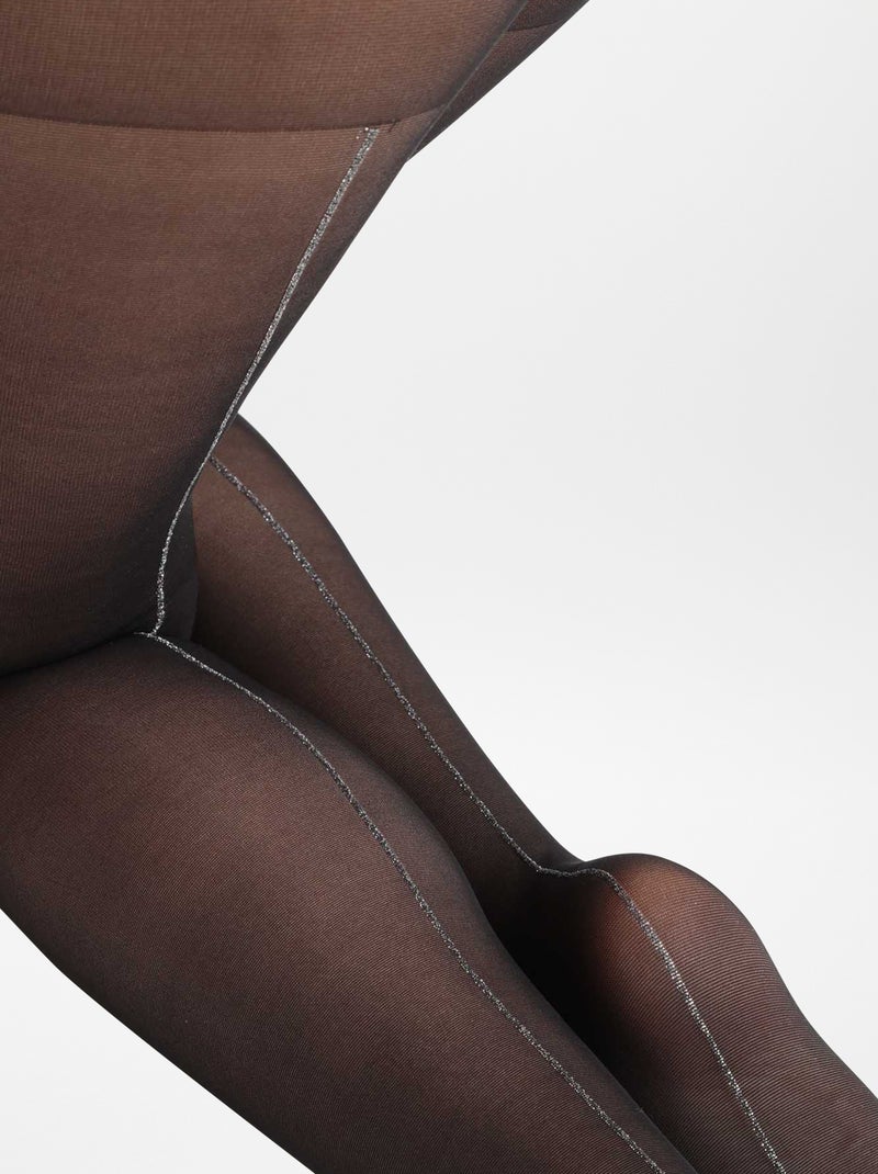 Panty met fantasiepatroon 'DIM' ZWART - Kiabi