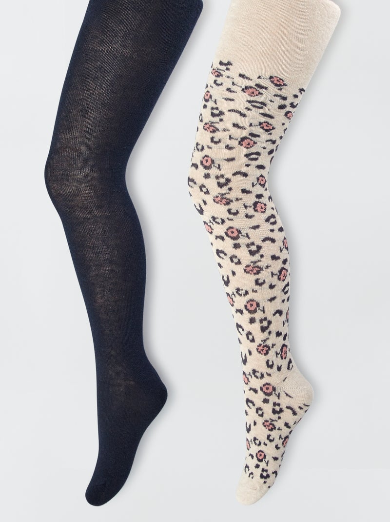Panty met origineel motiefje - Setje van 2 BIEGE - Kiabi