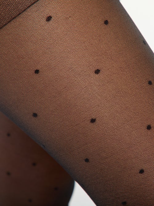 Panty met plumetisborduursel - Kiabi