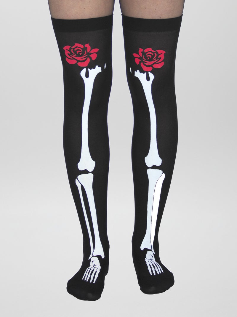 Panty met skeletprint Zwart - Kiabi