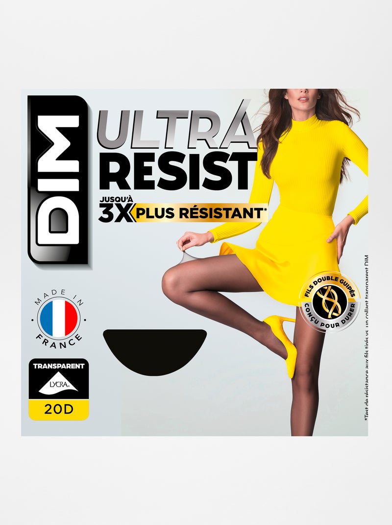 Panty ultra resist 'DIM' - 20 D zwart - Kiabi