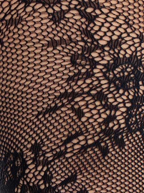 Panty's met bloemenmotief en kanteffect - Kiabi