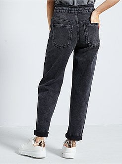 Paperbag-broek met brede pijpen - Kiabi