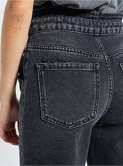 Paperbag-broek met brede pijpen - Kiabi