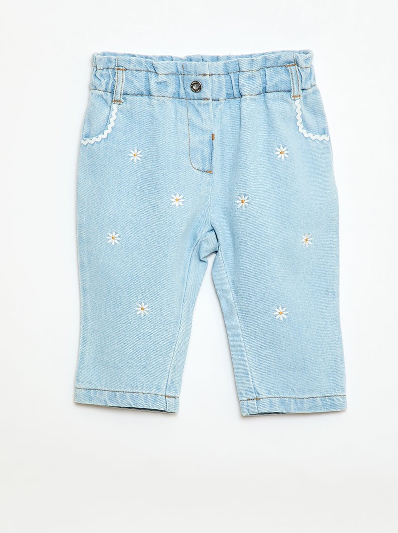 Paperbag jeans Blauw - Kiabi