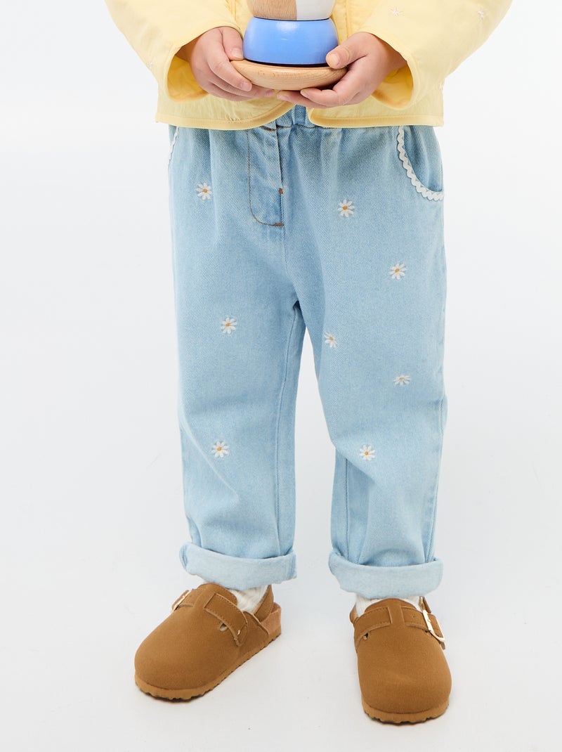 Paperbag jeans Blauw - Kiabi