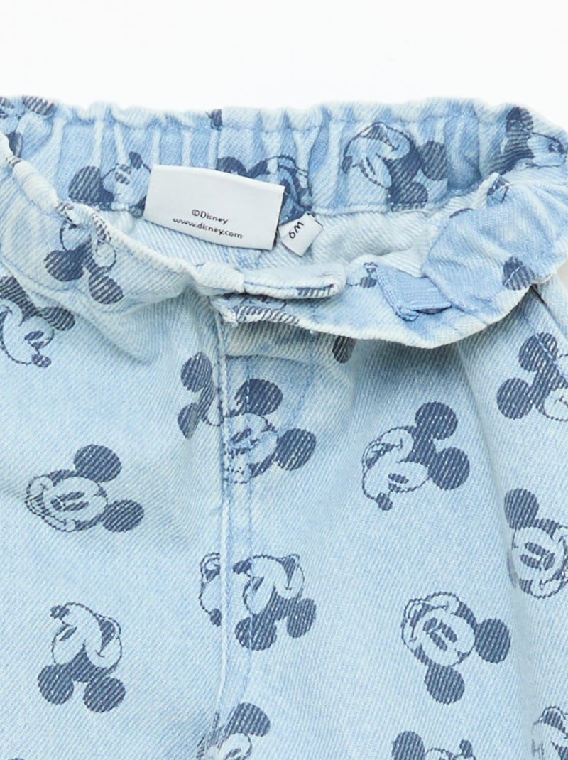 Paperbag jeans 'Disney' Blauw - Kiabi