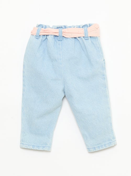 Paperbag jeans met 'Minnie'-motief 'Disney' - Kiabi