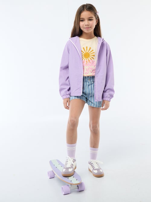 Paperbag jeansshort - Kiabi