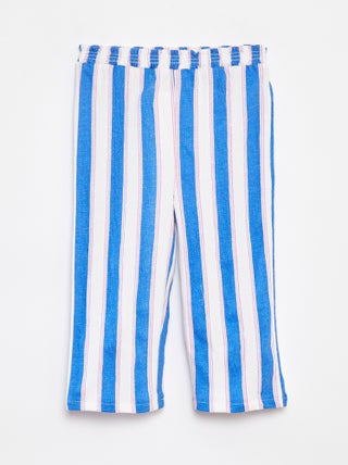 Paperbagbroek met gestreept motiefje