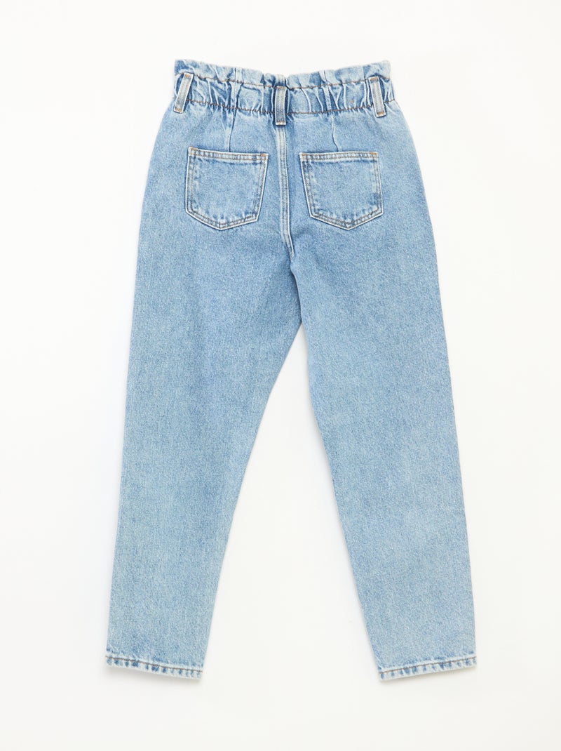 Paperbagjeans BLAUW - Kiabi