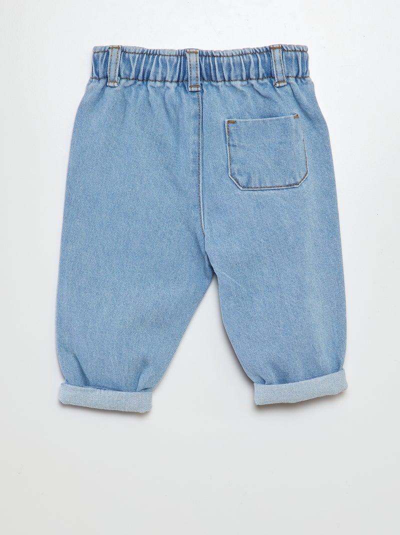 Paperbagjeans BLAUW - Kiabi