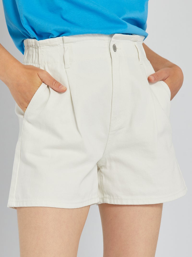 Paperbagshort WIT - Kiabi
