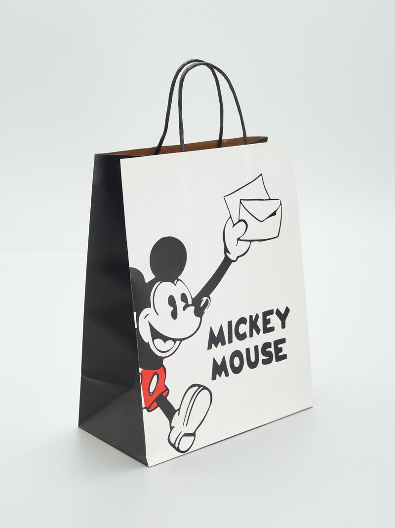 Papieren cadeautasje 'Mickey' WIT - Kiabi