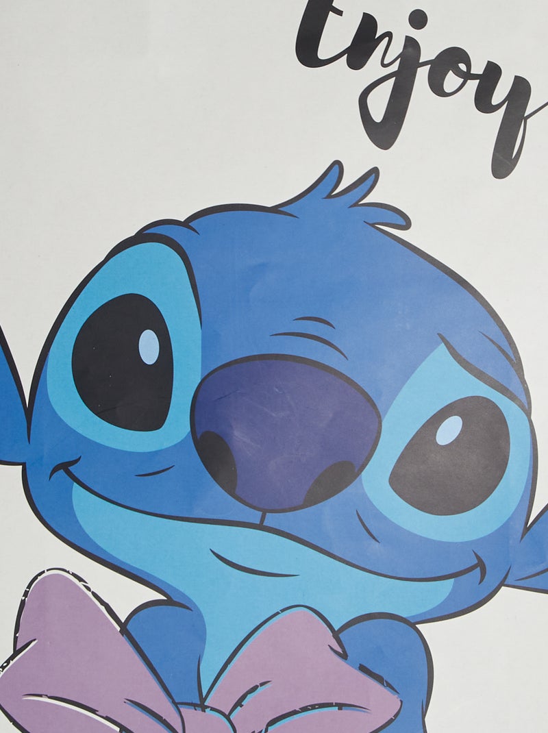 Papieren cadeautasje 'Stitch' BLAUW - Kiabi