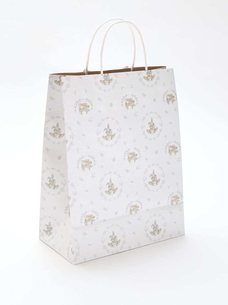Papieren cadeauzak 'Stampertje' Wit - Kiabi