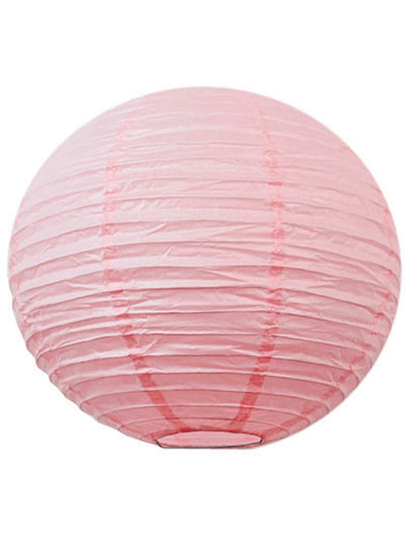 Papieren Chinese lampion van 15 cm roze  - Kiabi