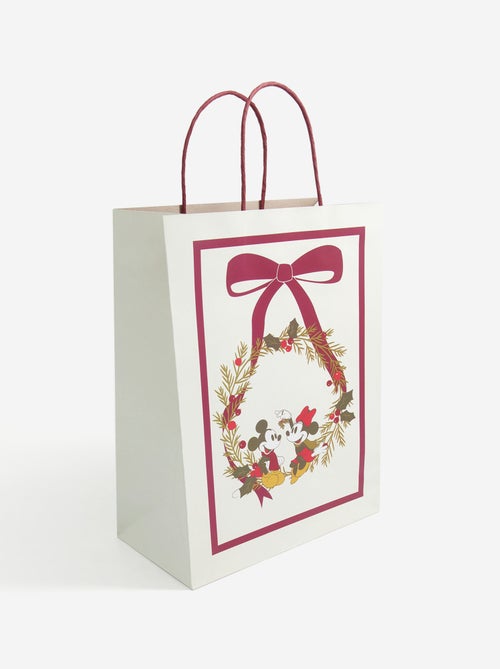 Papieren kerstcadeautas 'Disney' 'Mickey en Minnie' - Formaat L - Kiabi Papieren kerstcadeautas 'Disney' 'Mickey en Minnie' - Formaat L - Kiabi