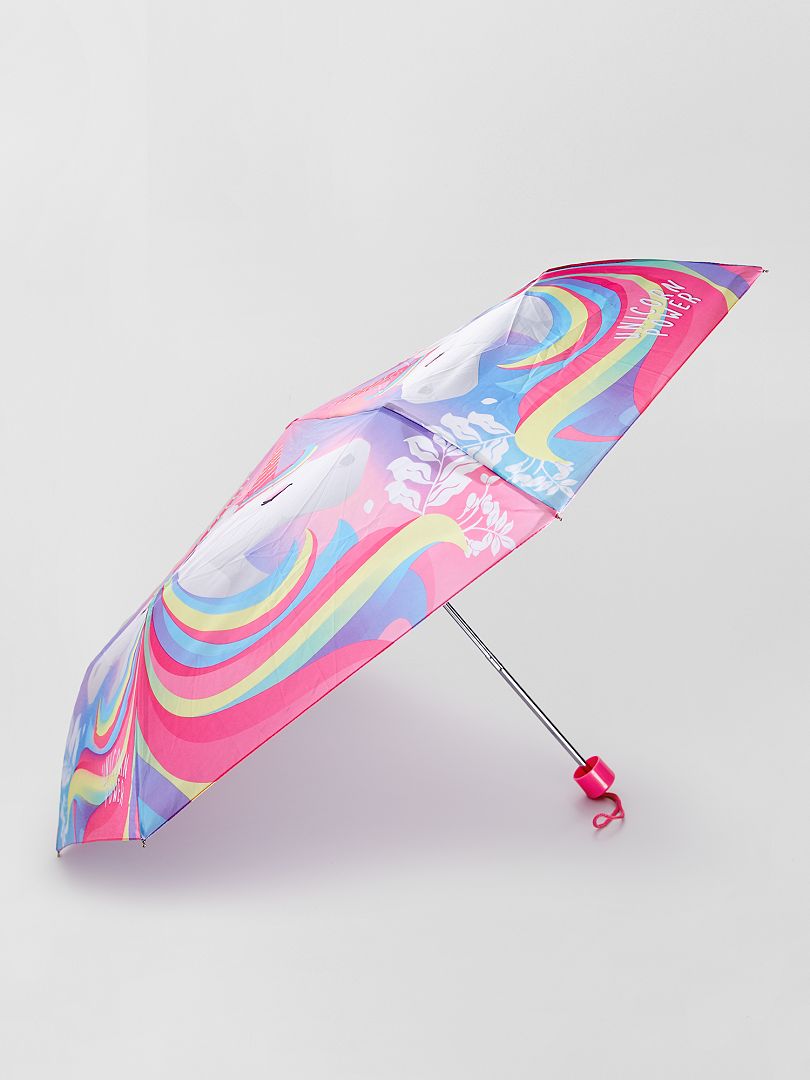 Paraplu met eenhoornprint roze - Kiabi