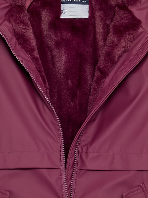 Parka gevoerd met imitatiebont - Kiabi
