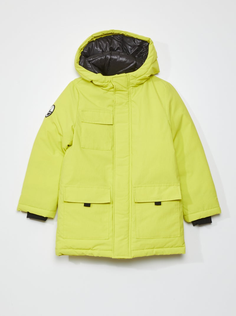 Parka met capuchon - Altijd superwarm GEEL - Kiabi