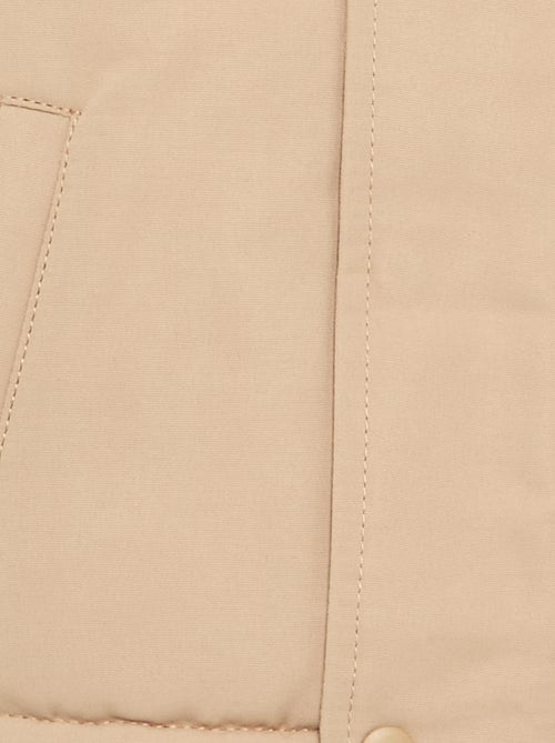 Parka met capuchon en schapenvachtvoering - Kiabi