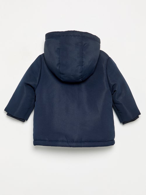 Parka met capuchon en schapenvachtvoering - Kiabi
