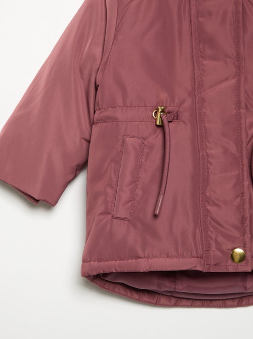Parka met capuchon en voering van imitatiebont - Kiabi