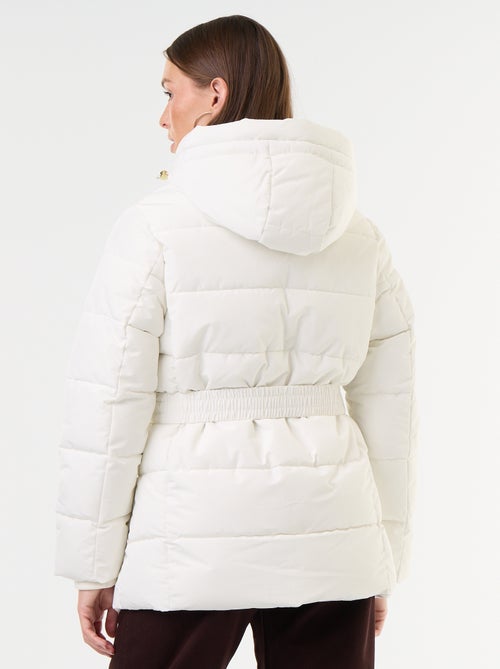 Parka met capuchon gevoerd met imitatiebont - Kiabi
