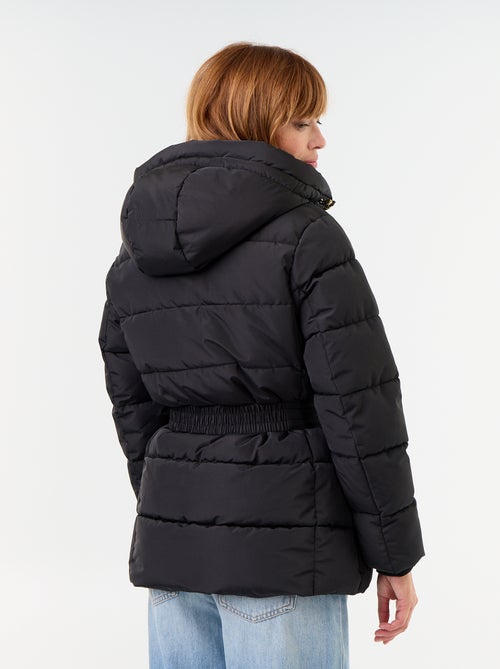 Parka met capuchon gevoerd met imitatiebont - Kiabi