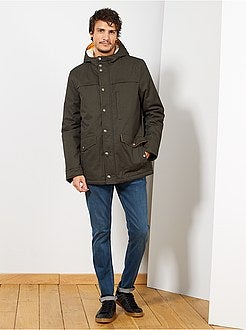 Herenmode maat S-XXL - Parka met capuchon - Kiabi