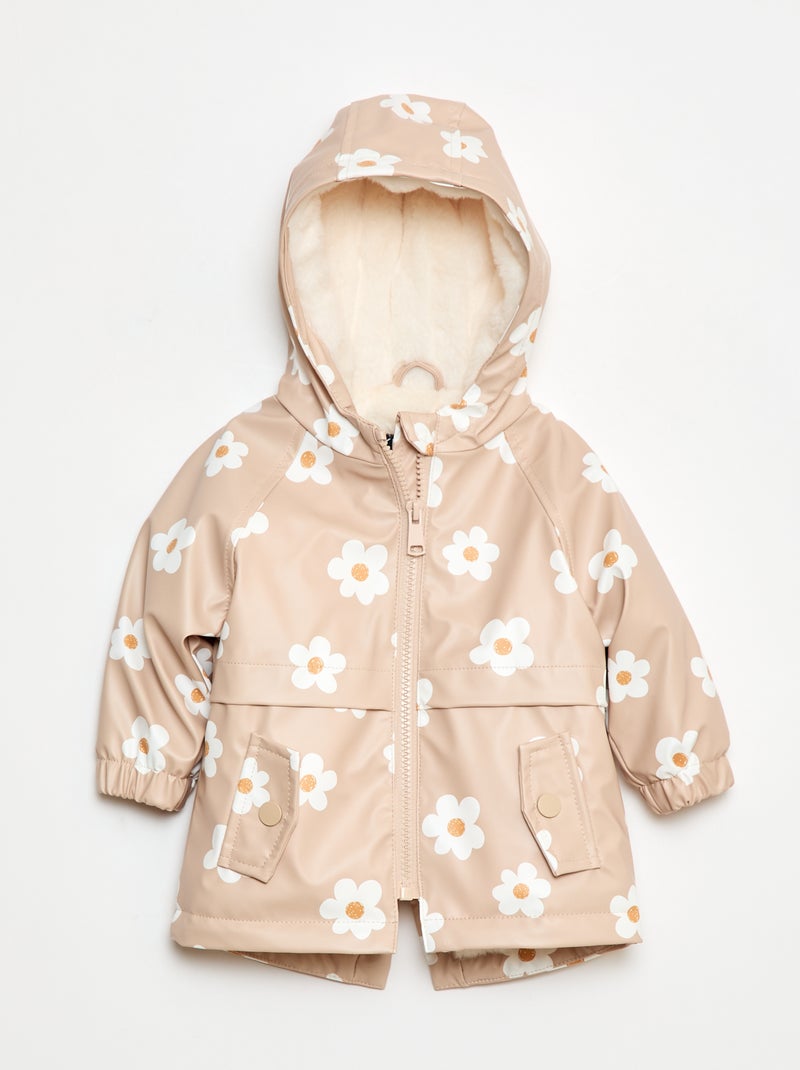 Parka met print Biege - Kiabi