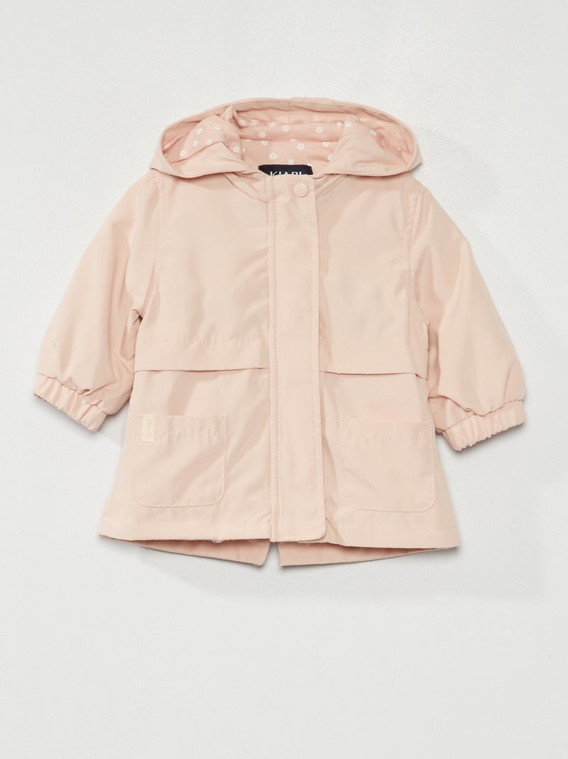 Parka van microvezel met capuchon ROSE - Kiabi