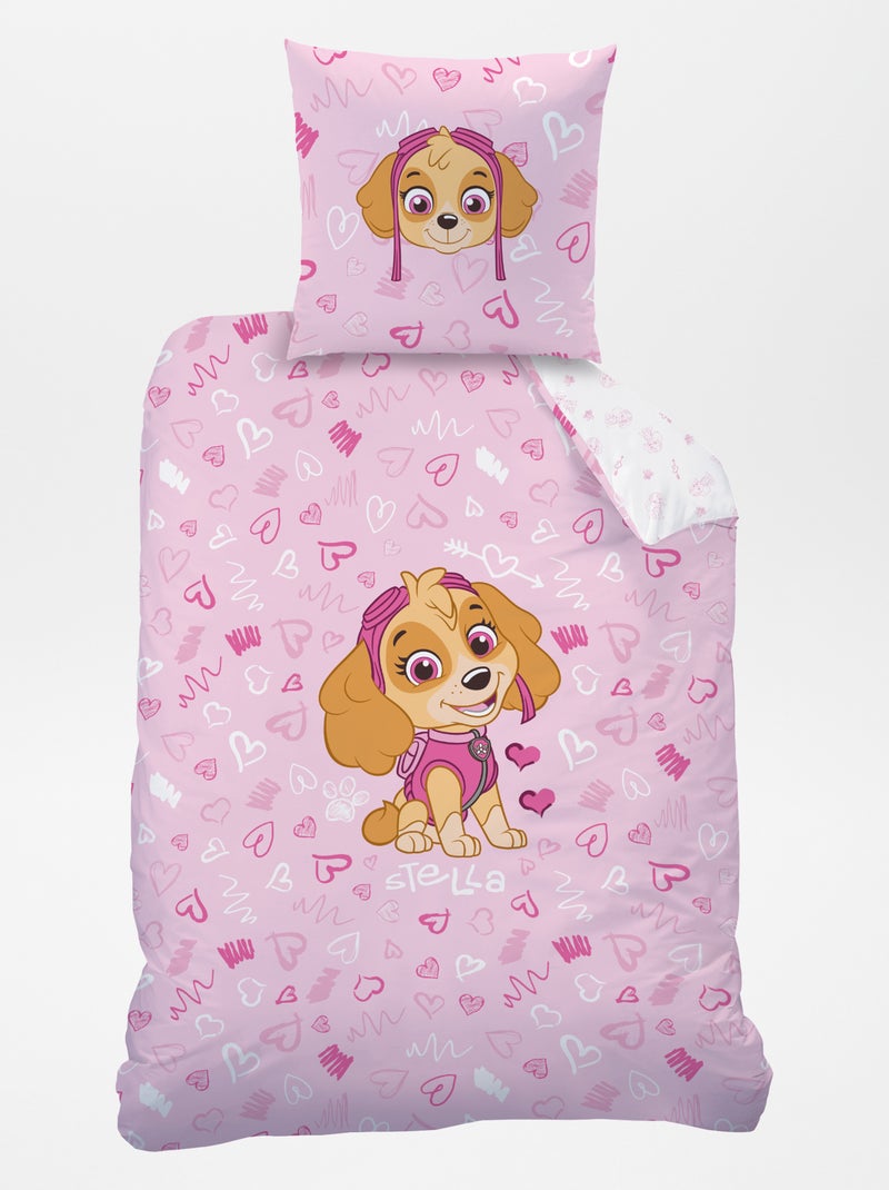 'PAW Patrol'-dekbedset - 1-persoonsbed ROSE - Kiabi