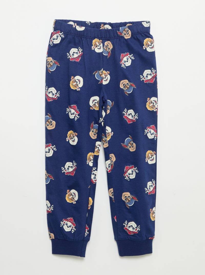 "Paw Patrol" pyjamaset T-shirt + lange broek - 2-delig Blauw - Kiabi