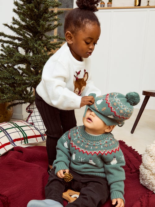 Peruaanse muts met kerstmotiefje - Kiabi