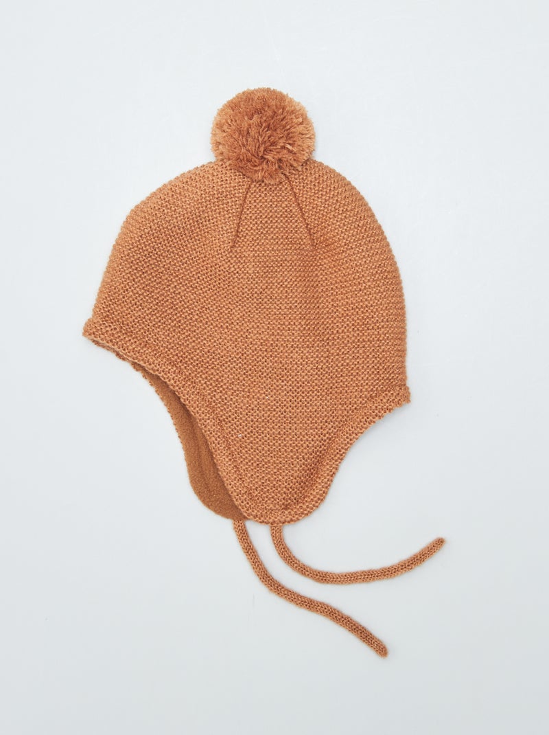 Peruaanse muts van tricot BRUIN - Kiabi