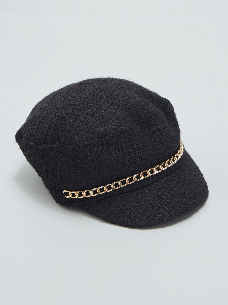 Pet in 'baker boy'-stijl ZWART - Kiabi