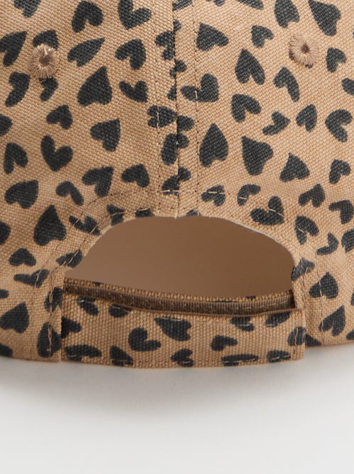 Pet in baseballstijl met luipaardprint - Kiabi
