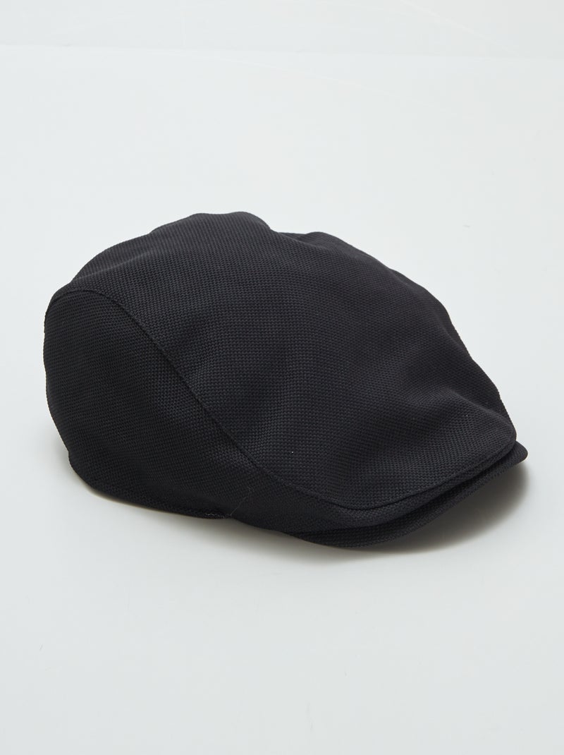Pet in gavrochestijl van piquétricot zwart - Kiabi